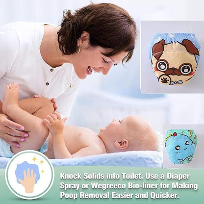 Leakage Proof Reusable Diaper for Baby (Pack of 2)